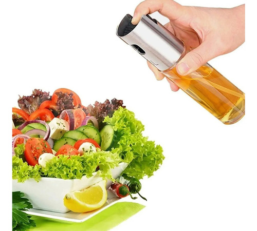 Pulverizador Cozinha Spray Borrifador Óleos Azeite Vinagre Cor Silver