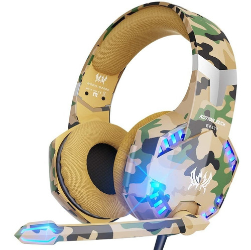 Diadema Gamer Stereo Headset Militar Para Pc Ps4 Xbox One