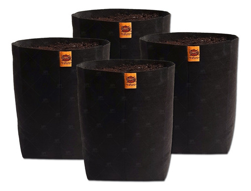 Maceta Tela Geotextil Omg 20lt Autopoda Radicular 4 Unidades