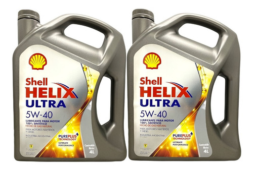 Aceite Shell Helix Ultra Sintetico 5w40 8 Litros + Regalo