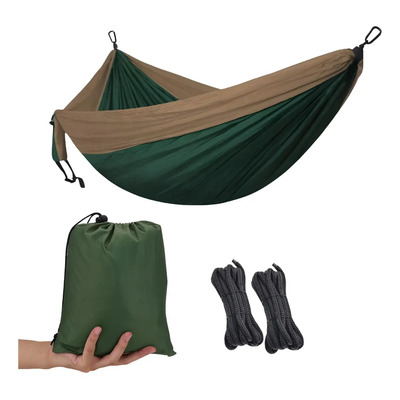 Hamaca Algodón Para Exterior Jardín Camping Portátil Color Verde | MercadoLibre