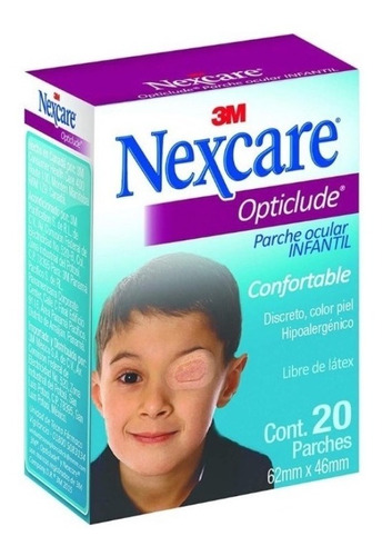 Parches Ojos Ocular Infantil Niño Nexcare 20 Pza Piel