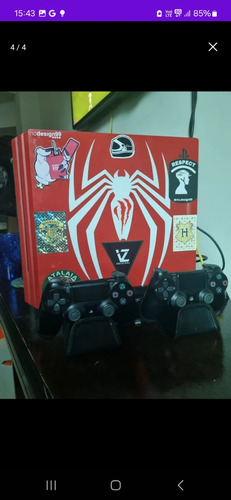 Ps4 Pro (edição Spider-man) 1 Tb + Acessórios 