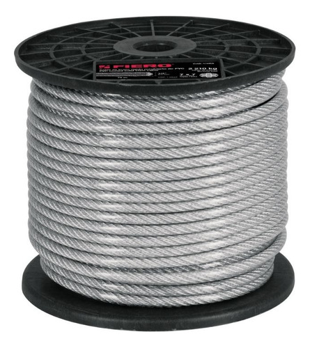 Cable De Acero 3/32 Rígido Recubierto Pvc 75m Fiero 44221