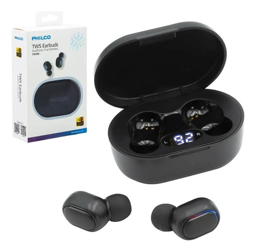  Audifonos In-ear True Wireless Bluetooth Philco Tw5bk