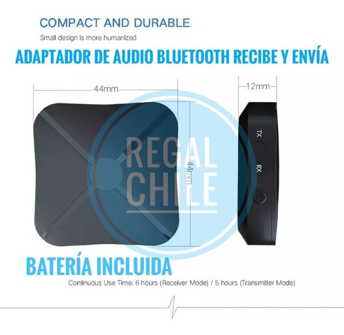 Adaptador Receptor De Audio Con Batería 