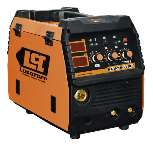 Soldadora Inverter Lusqtoff 3 En 1 Mig Tig Mma 180a Star Mig Color Naranja Frecuencia 50/60