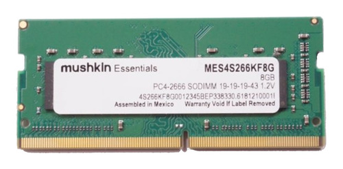 Memoria Ram Essentials 8gb 1 Mushkin Mes4s266kf8g