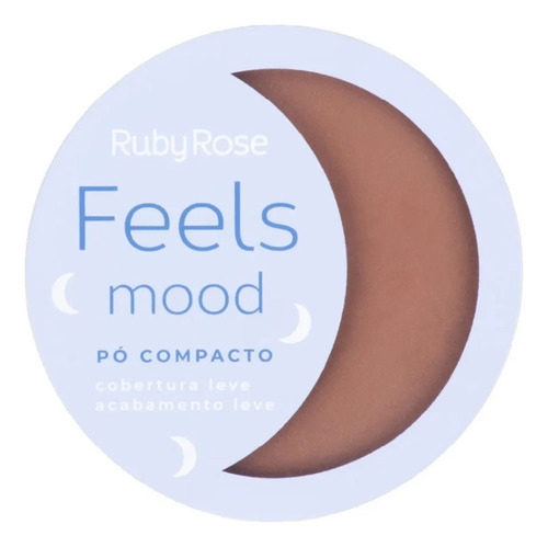 Pó Compacto Feels Mood - Ruby Rose Hb7232 Efeito Aveludado