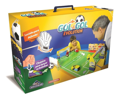 Jogo De Futebol Gol A Gol Evolution Adijomar Brinquedos 845