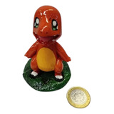 Adorno Pokemon Charmander Resina 7 Cm Fragata Acuario Peces