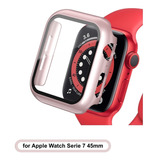 Carcasa Con Vidrio Templado Para Apple Watch Serie 7 45mm