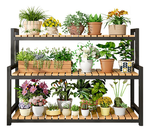 Jardinera Escalonada Para Plantas De Interior Y Exterior