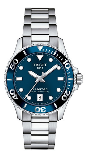 Reloj Tissot Seastar 1000 36mm Acero | Carátula Azul