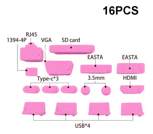 Tapón Antipolvo Ordenador Portátil, Cubierta Impermeable Usb