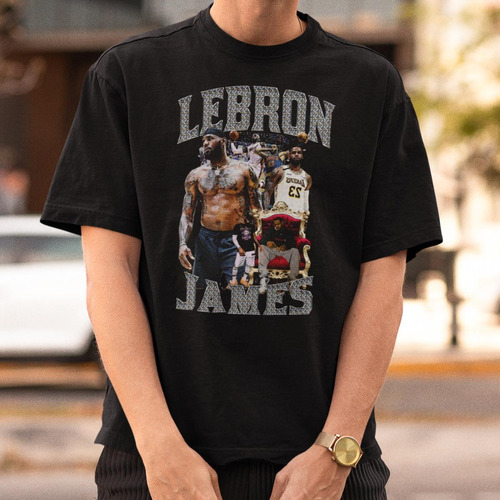 Camiseta 100% Algodão Lebron Raymone James King Basquete Fãs