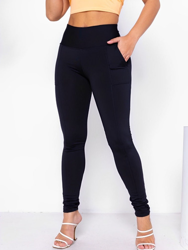 Calça Montaria Suplex Legging Modinha Lycra Cós Alto