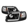 Faro Proyector Negro Ford F150 Fortaleza 97 2007 Led Bar  Ford F-150