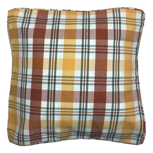 Funda Para Almohadon Decorativo Cuadrille Cierre 40x40cm M69