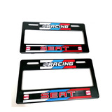 Par Portaplaca Seat Racing Ancho 2000-2022 Neg/azu/roj