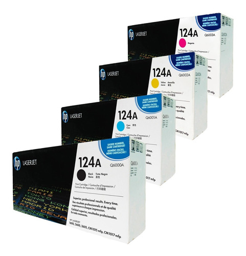 Paquete De Tóner Hp 124a, (4 Colores)