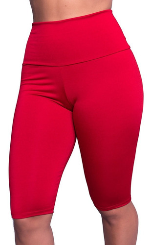 Kit 3 Bermudas Legging Fitness Lisas Suplex Longa Ciclista