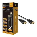 Cabo Hdmi 3m 8k 2.1 Hdr Dinamico 3 Metros 19p Super Ultra Hd