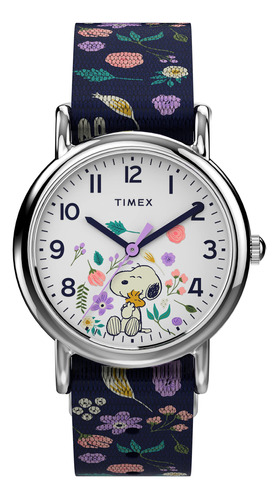Reloj Timex Peanuts Weekender Snoopy Woodstock Para Mujer, 3
