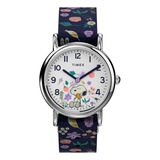Reloj Timex Peanuts Weekender Snoopy Woodstock Para Mujer, 3