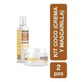 Kit Restaurador Mascarilla + Crema P/ Cabello Teñido Coco 