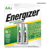 Pilas Recargables Energizer Aa 2000 Mah Blister X 2 Unidades