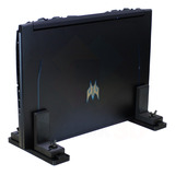 Suporte Ajustável Para Notebook Gamer Vertical Escritório Cor Preto