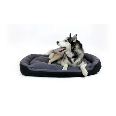 Cama Extra Grande Pets Apparel CTC23 Para Perro Resistente Negra y Gris | Envío gratis