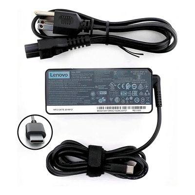 Cargador Lenovo C 65w 20v 3.25a Color Negro | Envío gratis