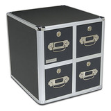 Vaultz Soporte Para Caja De Cd  Archivador De Cd Con 4 C.