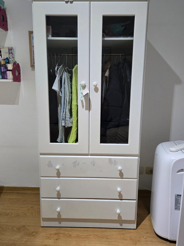Ropero Mdf Blanco Laqueado