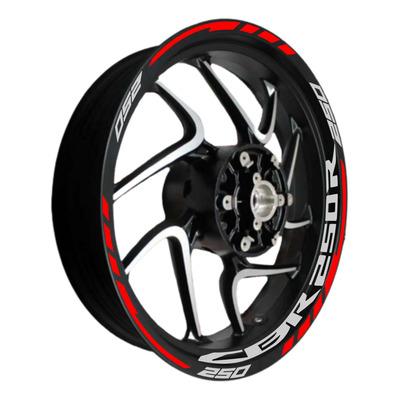 Calcomanias Stickers Para Rines Honda Cbr250 Rin Moto Ss | Meses sin interés