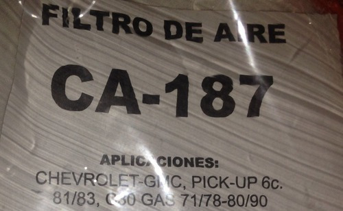 Filtro De Aire C10 Pick-up 292 1985-1992 C30 292 1971-1990 Foto 2