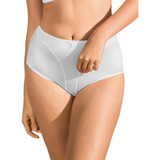 Leonisa Calzones De Corte Alto Para Mujer, Blanco