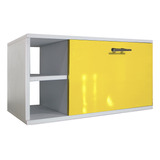 Gabinete Baño Moderno Ensamblado Mdf Elegante Vinil Amarillo