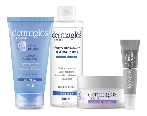 Kit Facial Dermaglós Rutina Experta De Noche Ultra Firmeza