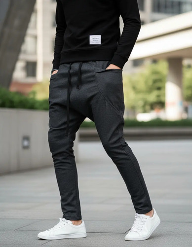 Nuevo Modelo Pants Harem Skinny Slim Gris Negro | Envío gratis