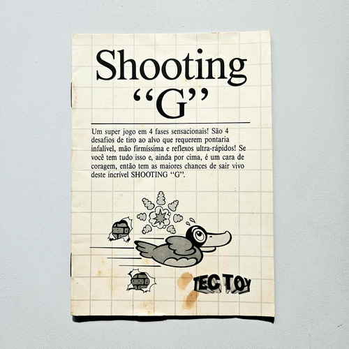 Manual Shooting G Original Sega Master System