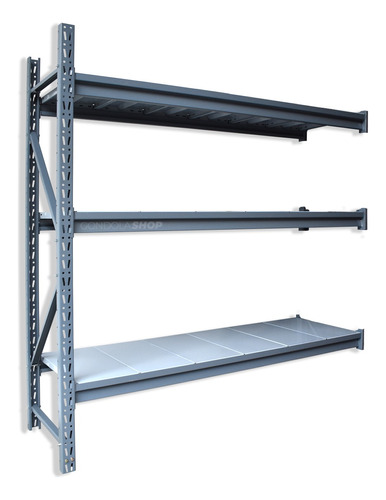 Rack Deposito 200x180x60 3 Niveles Con Pisos Adicional 400kg