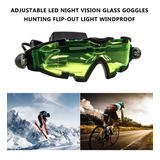 Óculos De Vidro De Visão Noturna Led Ajustáveis