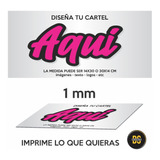 Cartel Personalizado 14x30 Arma Tu Diseño