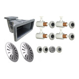 Kit Skimer Dispositivo Inox  Hidromassagem Piscina Alvenaria