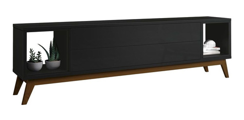 Rack Para Tv Delux 1.8 Preto - Moveisaqui