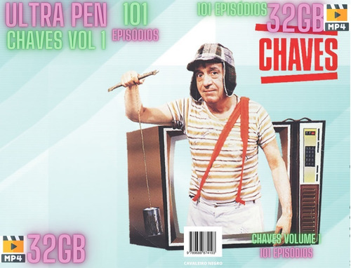 Pen Drive Chaves Com 101 Episódios Clássicos Dublados Vol 1