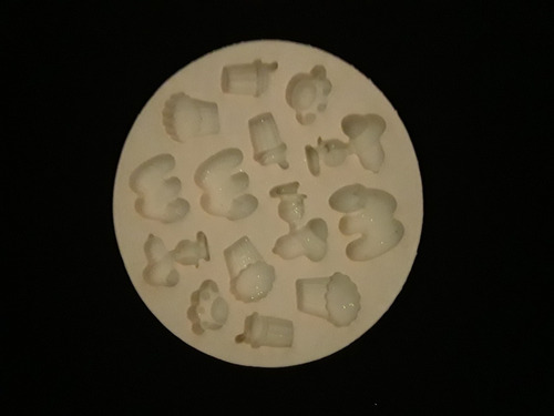 Molde Silicona Huellitas, Cup Cake Letras Porcelana Fondant 